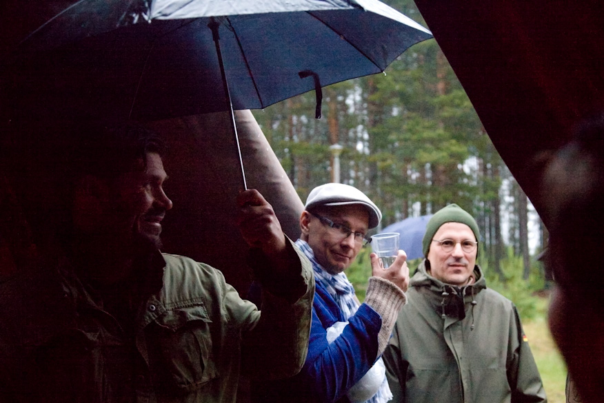 Tommi Korpela, Mika Ronkainen ja Simo Halinen Porttikoskella
